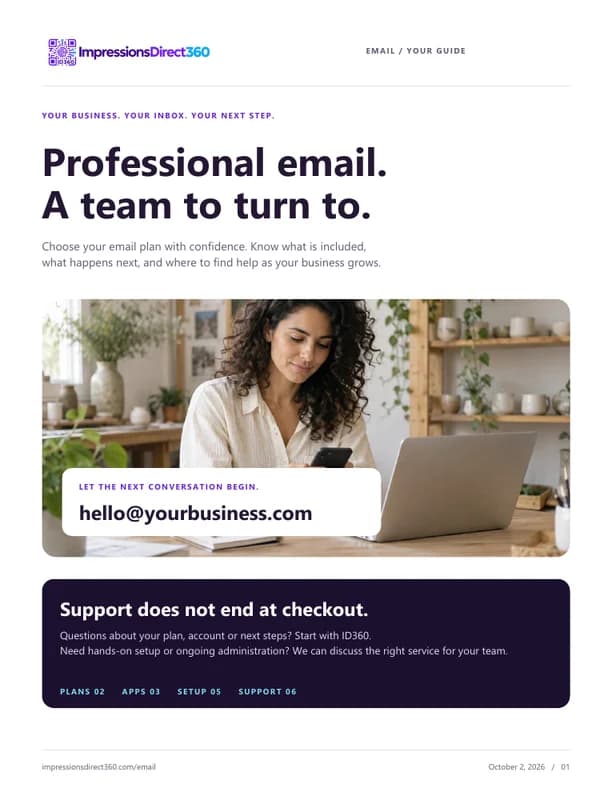 ID360 guide: Professional email. A team to turn to.