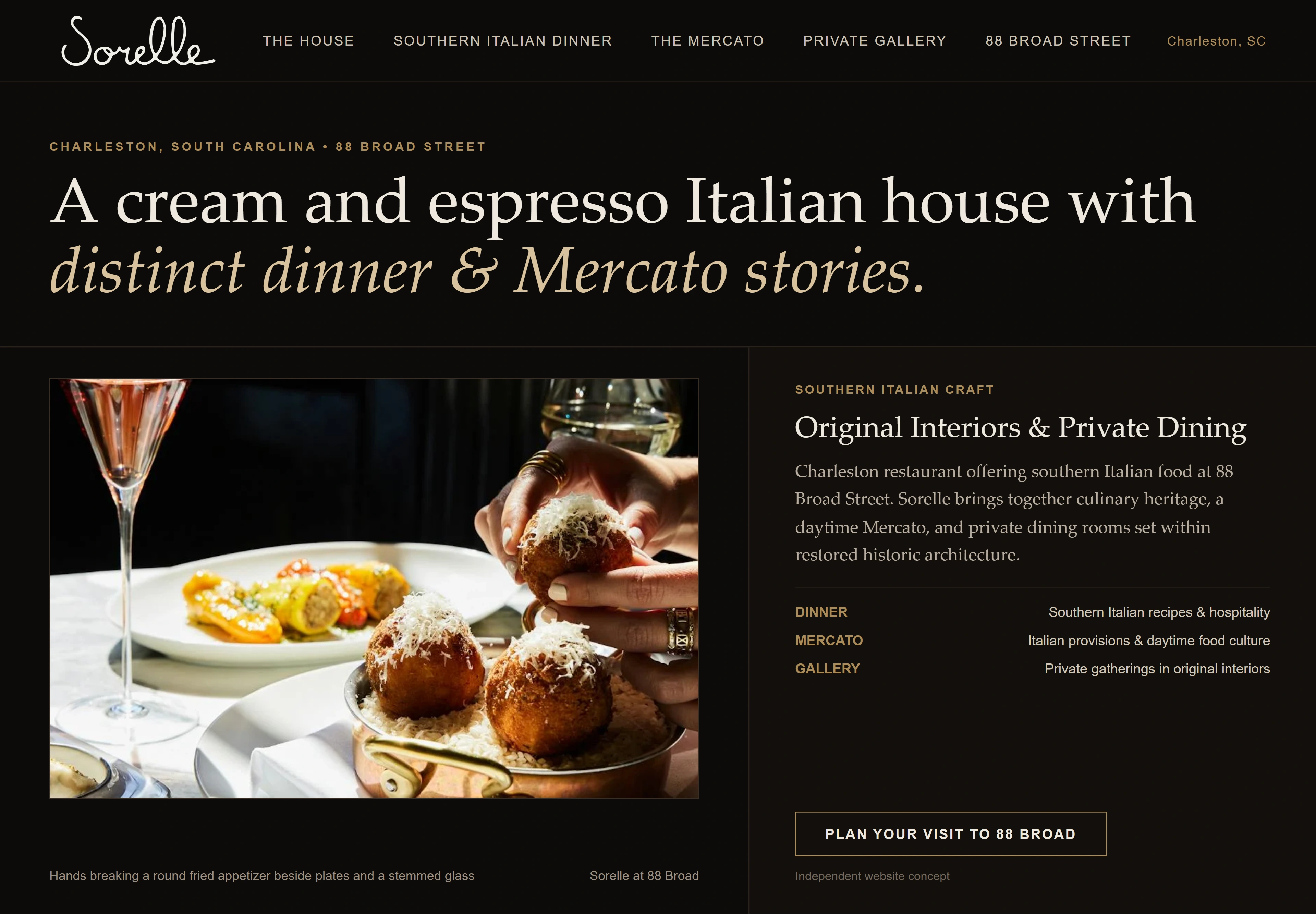 Sorelle, individual website design concept D